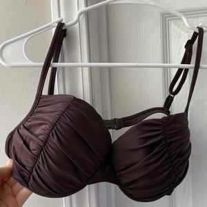 BeCreative brown swimsuit top size 12